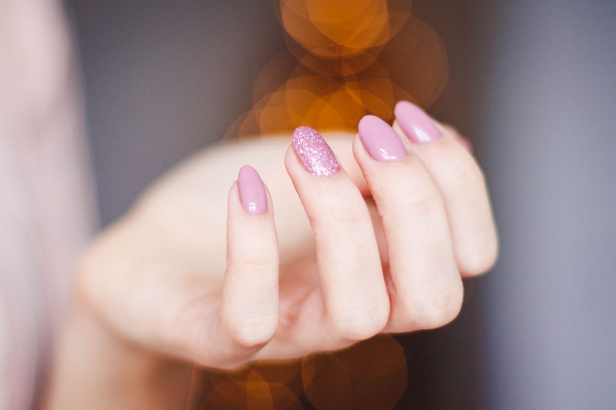 Pink gel set at Nail Bar Studio in Glendale